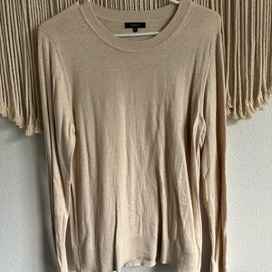 Quince Lightweight Cotton Cashmere Crew Neck Sweater